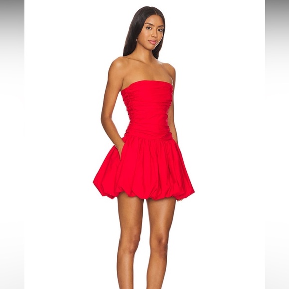 Lovers & Friends Abigail Mini Dress Red Sz M - Picture 2 of 5